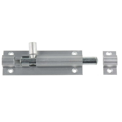 RS PRO Aluminium Padlockable Door Bolt, 12 x 3.5 x 75 x 25mm