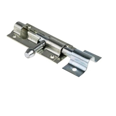 RS PRO Steel Padlockable Zinc Door Bolt, 85mm