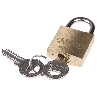 ABUS Key Weatherproof Brass, Steel Padlock, 5mm Shackle, 30mm Body