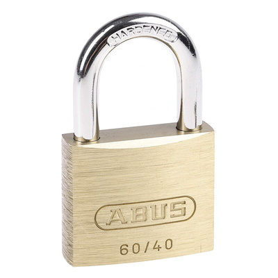 ABUS Key Weatherproof Brass, Steel Padlock, Keyed Alike, 6mm Shackle, 40mm Body
