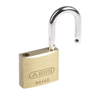 ABUS Key Weatherproof Brass, Steel Padlock, Keyed Alike, 6mm Shackle, 40mm Body
