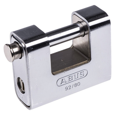 ABUS Key Weatherproof Brass, Steel Padlock, 12mm Shackle, 77mm Body