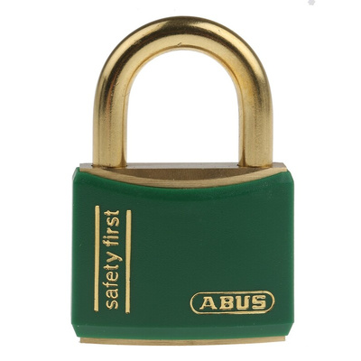 ABUS Key Weatherproof Brass Safety Padlock, 6mm Shackle, 40mm Body