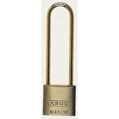 ABUS Key Weatherproof Brass Weatherproof Padlock, 5mm Shackle, 30mm Body