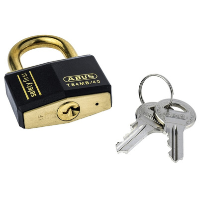 ABUS Key Weatherproof Brass Safety Padlock, Keyed Alike, 6.5mm Shackle, 43mm Body