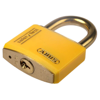 ABUS Key Weatherproof Brass Safety Padlock, Keyed Alike, 6mm Shackle, 40mm Body
