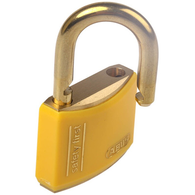 ABUS Key Weatherproof Brass Safety Padlock, Keyed Alike, 6mm Shackle, 40mm Body
