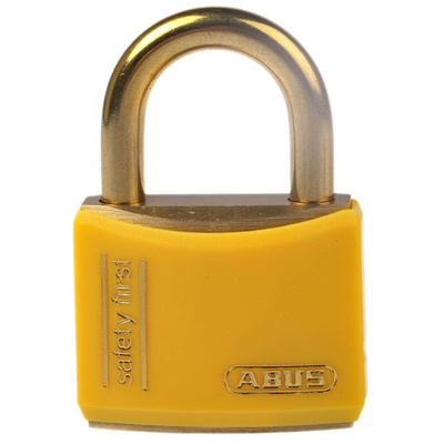ABUS Key Weatherproof Brass Safety Padlock, Keyed Alike, 6mm Shackle, 40mm Body