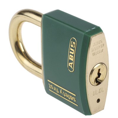 ABUS Key Weatherproof Brass Safety Padlock, Keyed Alike, 6mm Shackle, 40mm Body