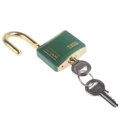 ABUS Key Weatherproof Brass Safety Padlock, Keyed Alike, 6mm Shackle, 40mm Body