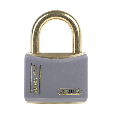 ABUS Key Weatherproof Brass Safety Padlock, Keyed Alike, 6.5mm Shackle, 40mm Body