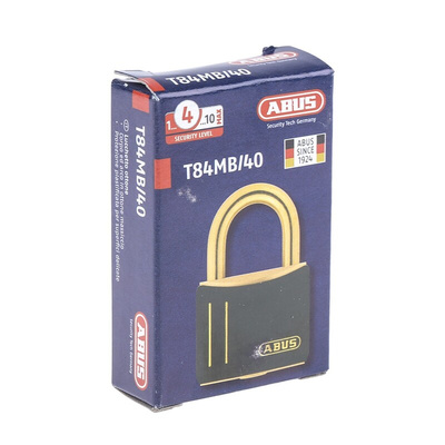 ABUS Key Weatherproof Brass Safety Padlock, Keyed Alike, 6.5mm Shackle, 40mm Body