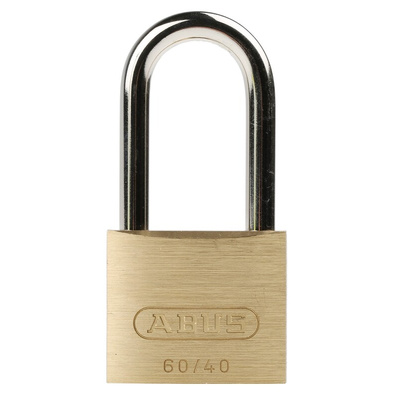 ABUS Key Weatherproof Brass, Steel Padlock, Keyed Alike, 6mm Shackle, 40mm Body