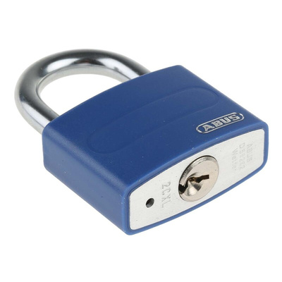 ABUS Key Weatherproof Aluminium, Steel Safety Padlock, Keyed Alike, 6.5mm Shackle, 43mm Body