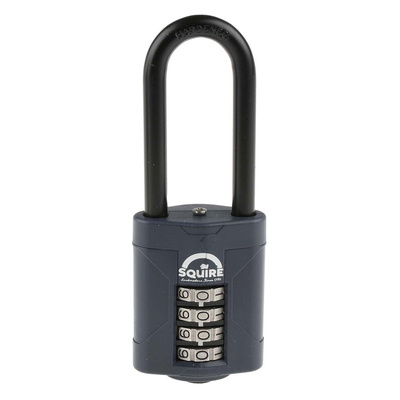 Squire Combination Weatherproof Die Cast Alloy Combination Padlock, 8mm Shackle, 50mm Body