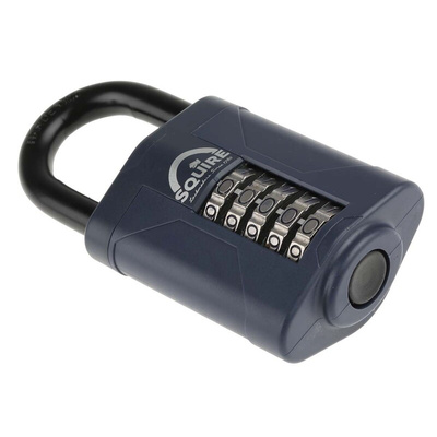 Squire Combination Weatherproof Die Cast Alloy Combination Padlock, 10mm Shackle, 60mm Body