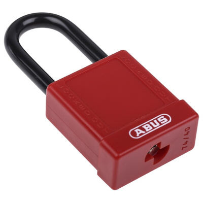 ABUS Key Weatherproof Aluminium, Steel Safety Padlock, 6.5mm Shackle, 38mm Body
