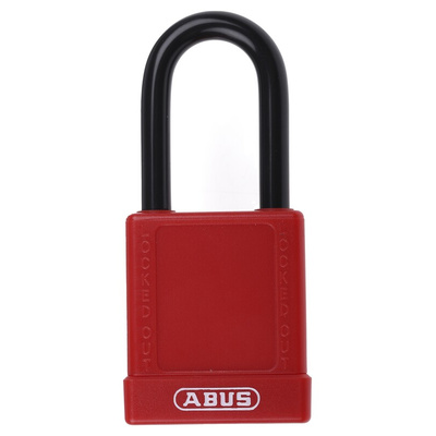 ABUS Key Weatherproof Aluminium, Steel Safety Padlock, 6.5mm Shackle, 38mm Body