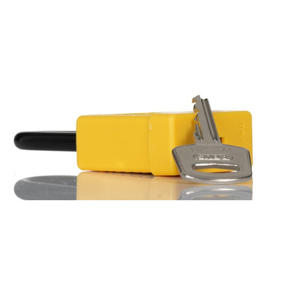 ABUS Key Weatherproof Aluminium, Steel Safety Padlock, 6.5mm Shackle, 38mm Body