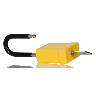 ABUS Key Weatherproof Aluminium, Steel Safety Padlock, 6.5mm Shackle, 38mm Body