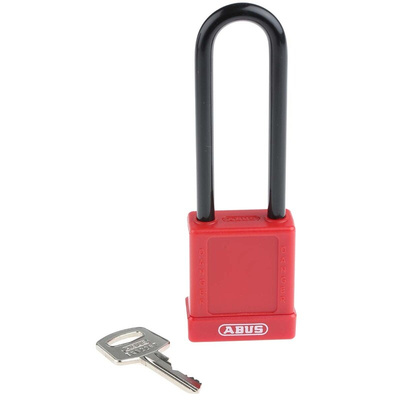 ABUS Key Weatherproof Aluminium, Steel Safety Padlock, 6.5mm Shackle, 38mm Body