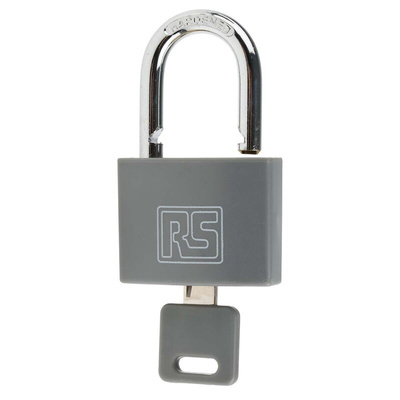 RS PRO Key Weatherproof Brass Padlock, 6mm Shackle, 43mm Body