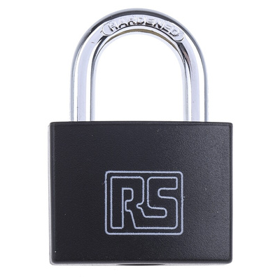 RS PRO Key Weatherproof Brass Padlock, 6mm Shackle, 43mm Body