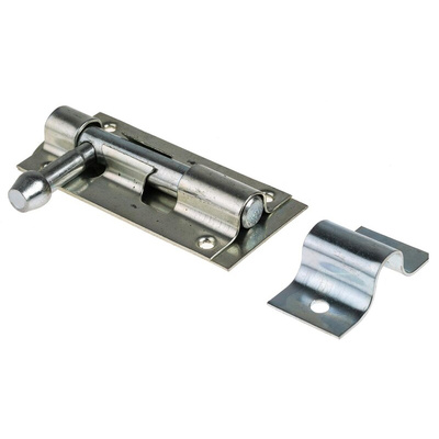 RS PRO Steel Zinc Door Bolt, 85 x 38mm