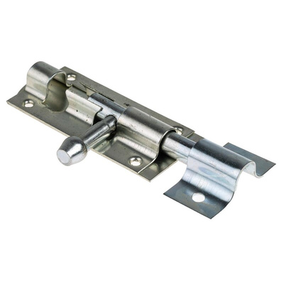 RS PRO Steel Zinc Door Bolt, 110 x 38mm