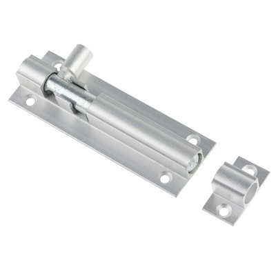 RS PRO Aluminium Satin Door Bolt, 75mm