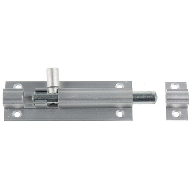 RS PRO Aluminium Satin Door Bolt, 75mm