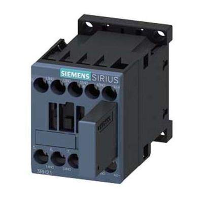 Siemens 3RH2 Series Contactor, 10 A, 4NO, 600 V dc, 690 V ac