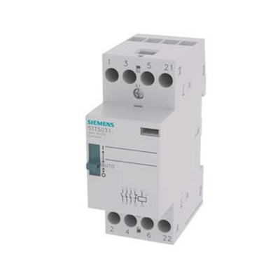 Siemens 5TT Series Contactor, 220 V ac/dc Coil, 4-Pole, 25 A, 3NO, 400 V ac