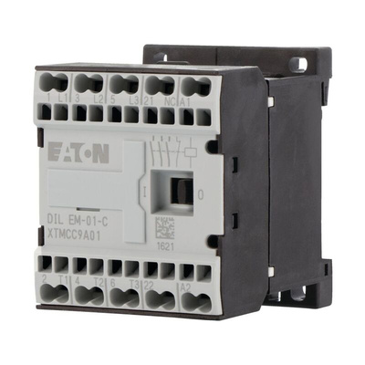 Eaton Contactor, 24 V dc Coil, 3-Pole, 9 A, 4 kW, 3NO, 400 V ac