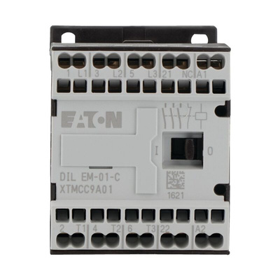 Eaton Contactor, 24 V dc Coil, 3-Pole, 9 A, 4 kW, 3NO, 400 V ac