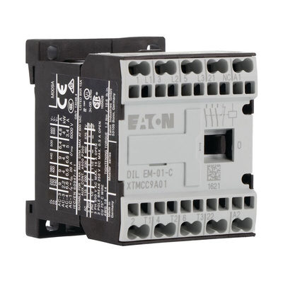 Eaton Contactor, 24 V dc Coil, 3-Pole, 9 A, 4 kW, 3NO, 400 V ac