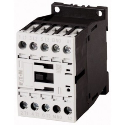 Eaton Contactor, 230 V ac Coil, 3-Pole, 9 A, 4 kW, 3NO, 400 V ac