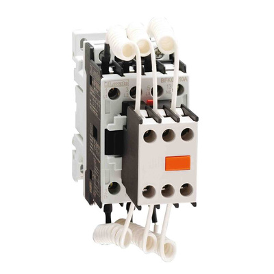 Lovato BFK Series Contactor, 400 V ac Coil, 3-Pole, 23 A, 15 kVar, 3NO, 690 V ac