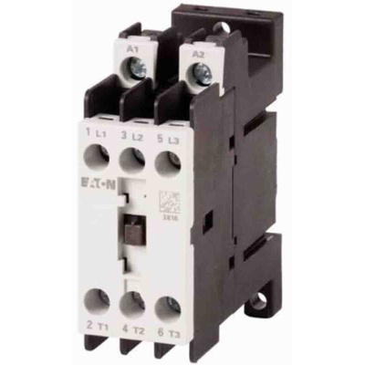 Eaton Contactor, 24 V dc Coil, 3-Pole, 7 A, 3 kW, 3NO