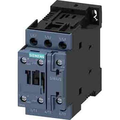 Siemens Contactor, 28 V ac/dc Coil, 3-Pole, 32 A, 15 kW, 1NO + 1NC