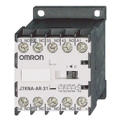 Omron Contactor, 24 V dc Coil, 4-Pole, 10 A, 3NO + 1NC