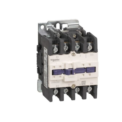 Schneider Electric Contactor, 230 V Coil, 4-Pole, 80 A, 2NO + 2NC