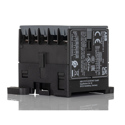 ABB Contactor, 240 V Coil, 3-Pole, 20 A, 4 kW, 3NO