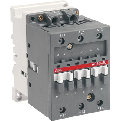ABB 1SBL35 Series Contactor, 40 → 130 V Coil, 3-Pole, 50 A, 22 kW, 3NO