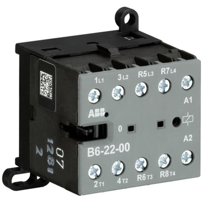 ABB GJL121 Series Contactor, 48 V ac Coil, 4-Pole, 16 A, 4 kW, 2NO/2NC