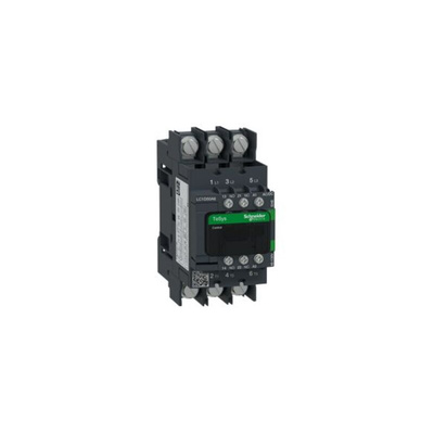 Schneider Electric LC1D Series Contactor, 48-130 V Coil, 3-Pole, 50 A, 1 NO + 1 NC