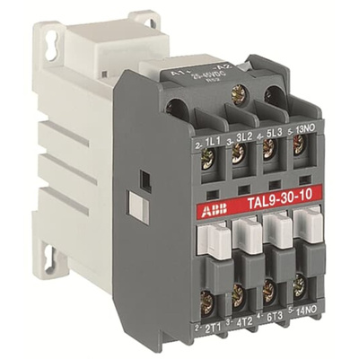 ABB 1SBL1 Series Contactor, 17 → 32 V DC Coil, 3-Pole, 4 A, 5.5 kW, 4 NO