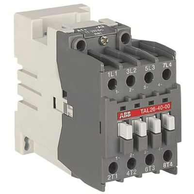 ABB 1SBL24 Series Contactor, 17 → 32 V Coil, 4-Pole, 4NO