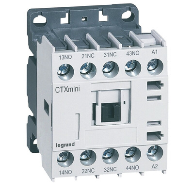 Legrand Contactor Relay, 230 Coil, 4-Pole, 2NO/ 2NC