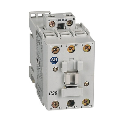 Rockwell Automation 100-C Series Contactor, 24 V dc Coil, 3-Pole, 30 A, 26 kW, 3NO, 690 V ac